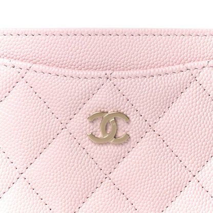 Chanel Caviar Quilted Card Holder Light Pink 9 of 12