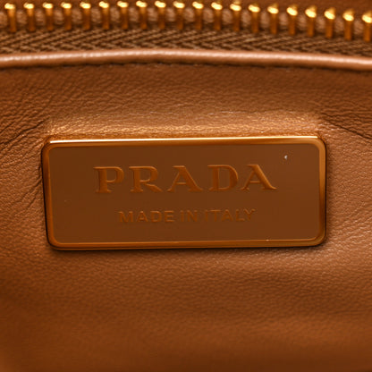 Prada Scamosciato Suede Medium Aimee Shoulder Bag Cinnamon 6 of 10