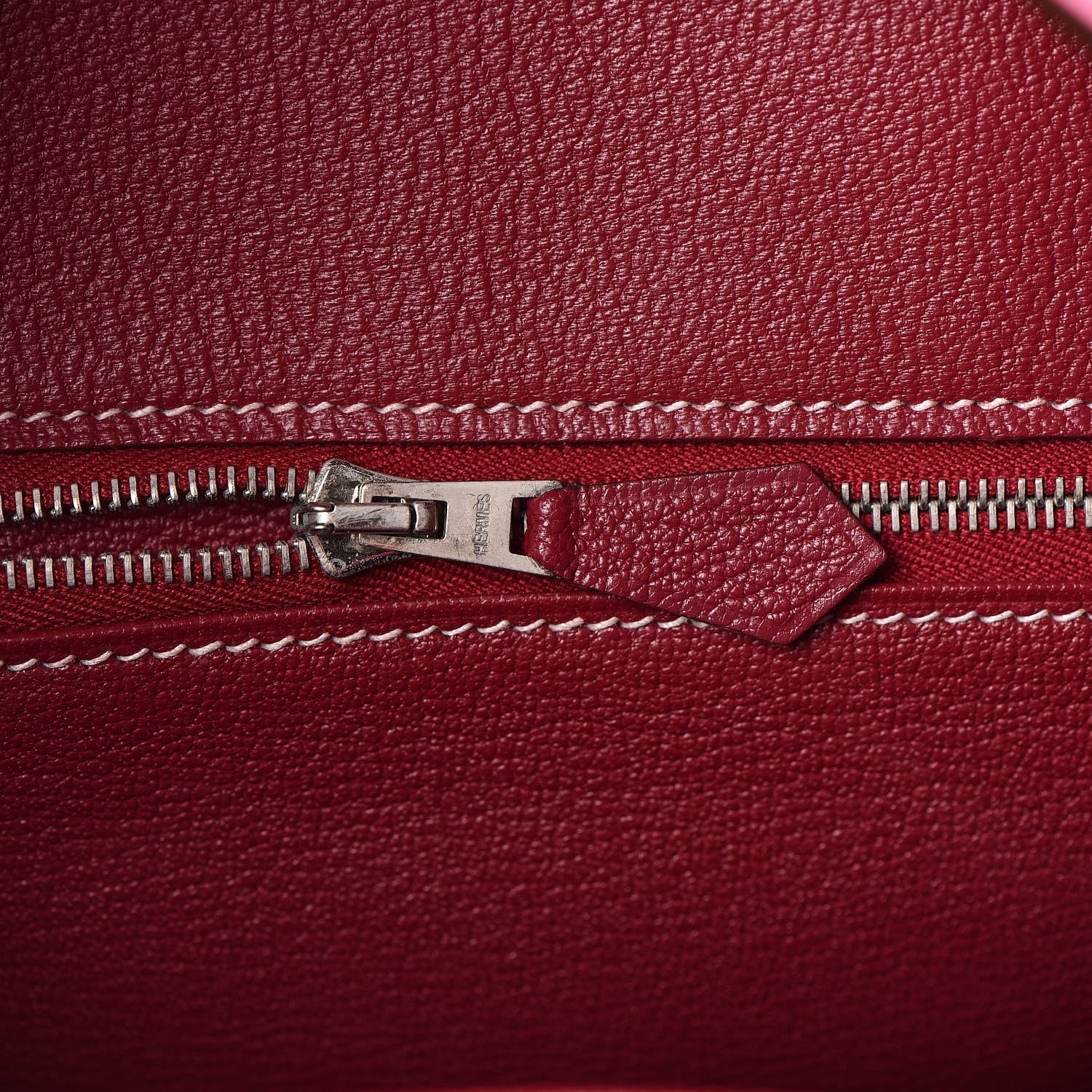 Hermes Epsom Candy Birkin 30 Rose Tyrien Rubis 20 of 31