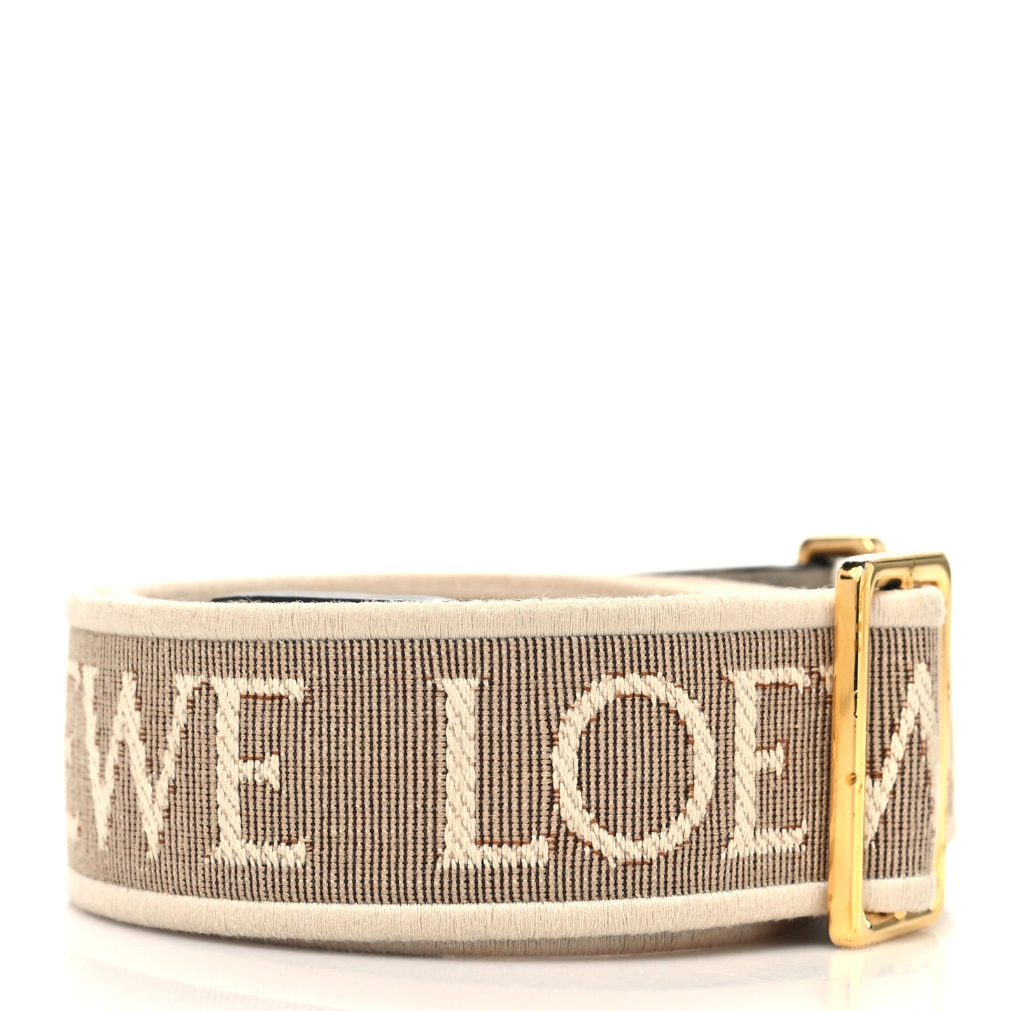 Calfskin Jacquard Anagram Strap Natural