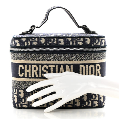 Christian Dior Oblique Diortravel Vanity Case Blue 2 of 11