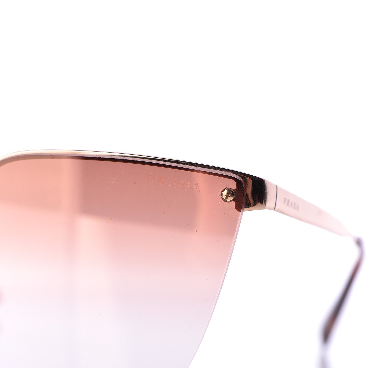 Prada Cinema Cat Eye Sunglasses SPR 68T Pink Gold 8 of 9