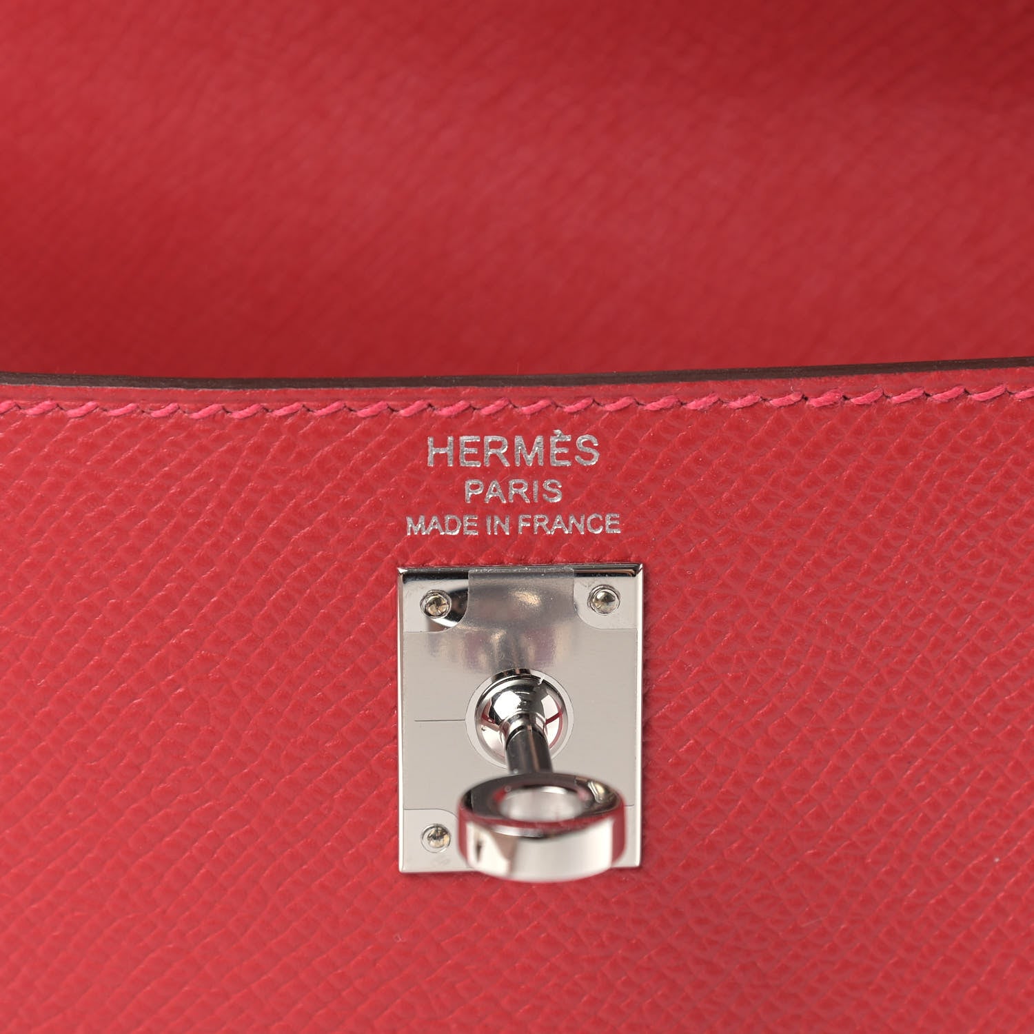 Hermes Epsom Kelly Sellier 25 Rouge Casaque 6 of 11