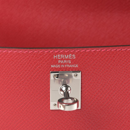 Hermes Epsom Kelly Sellier 25 Rouge Casaque 6 of 11