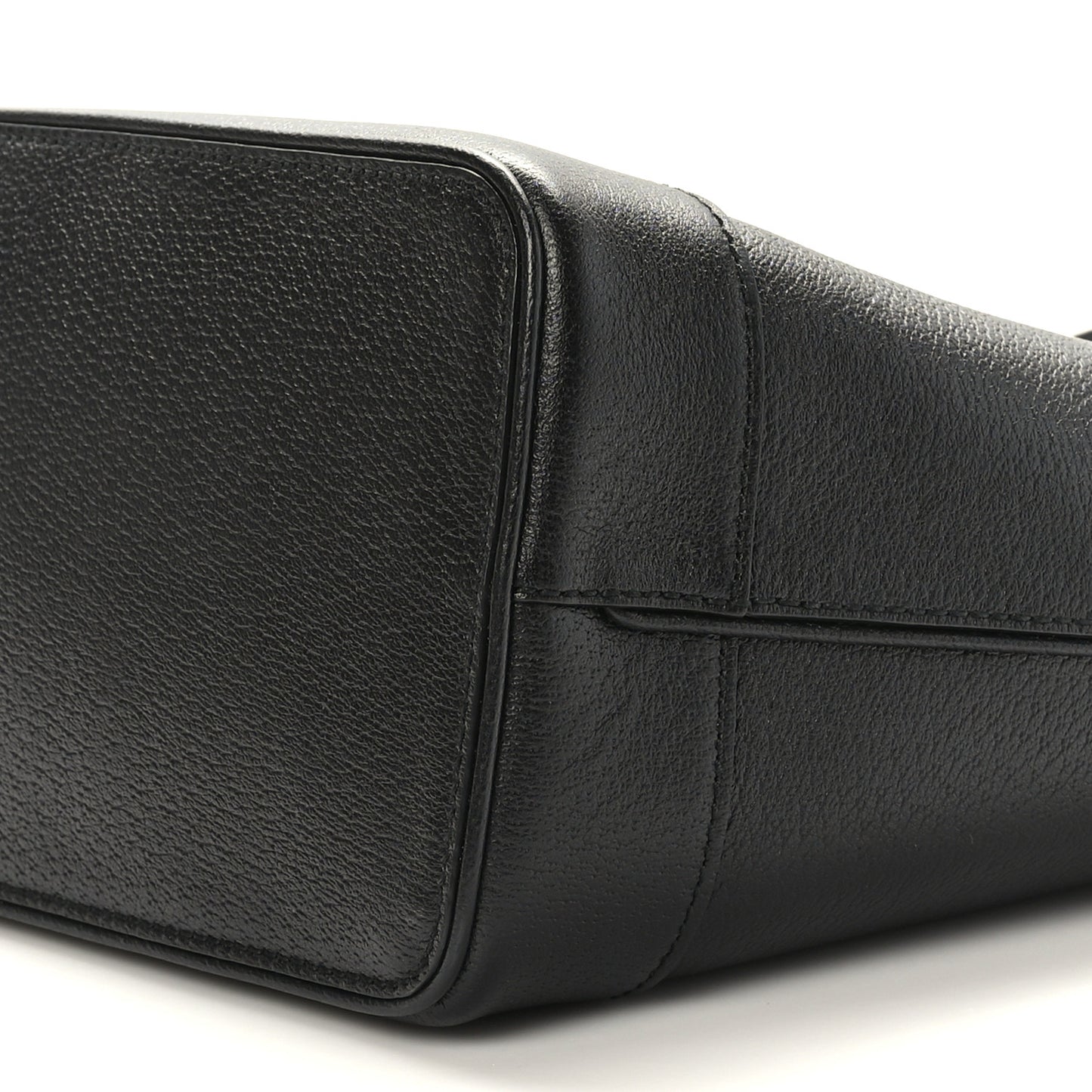 Textured Dollar Calfskin Medium Ophidia Shoulder Tote Bag Black
