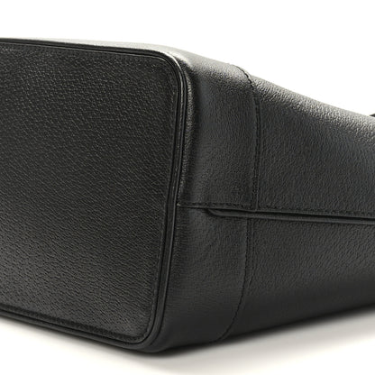 Gucci Textured Dollar Calfskin Medium Ophidia Shoulder Tote Bag Black 8 of 8