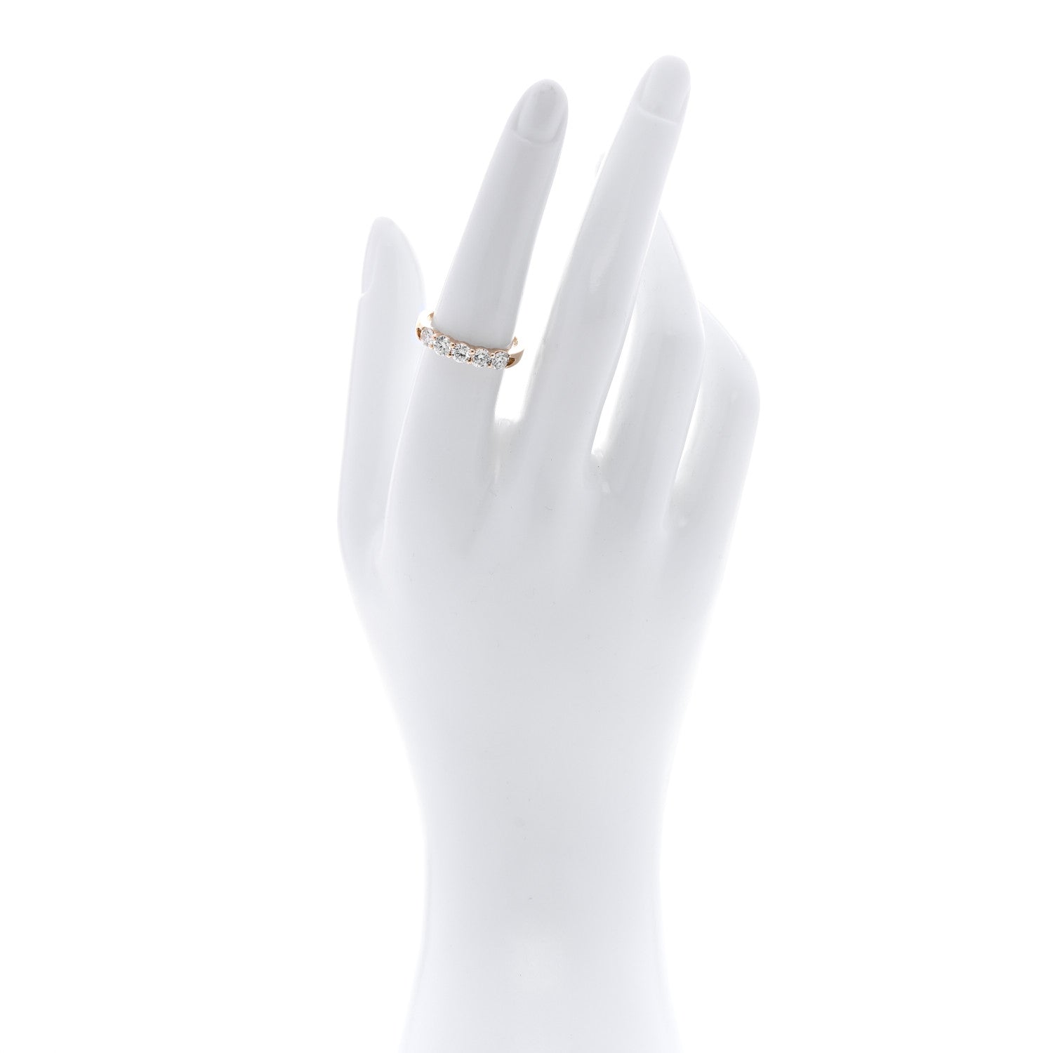 Parker & West by FASHIONPHILE 14K Yellow Gold Diamond .95ctw Five Stone Ring  54 7 2 of 4