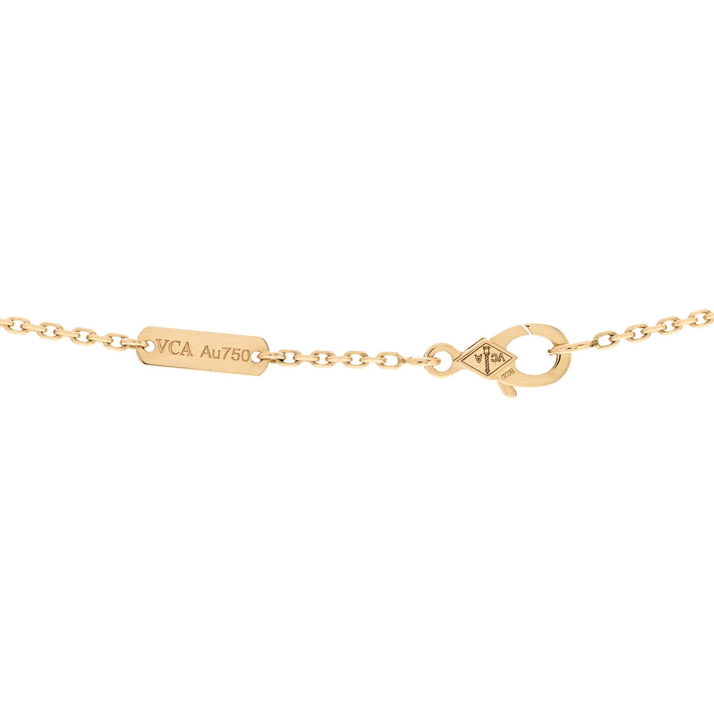 18K Yellow Gold Vintage Alhambra Pendant Necklace