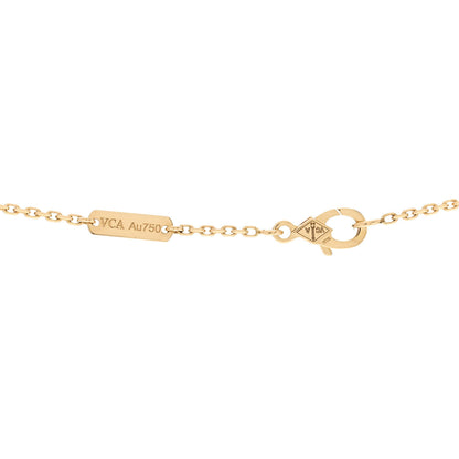 Van Cleef & Arpels 18K Yellow Gold Vintage Alhambra Pendant Necklace 4 of 5