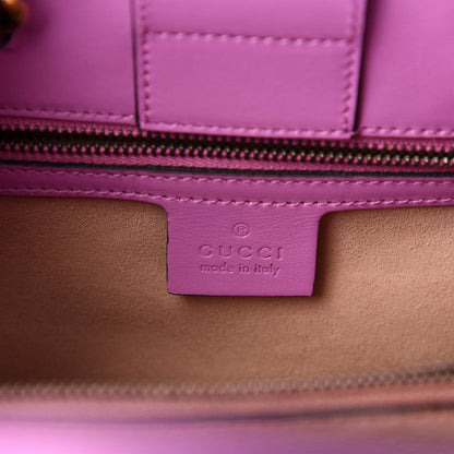 Gucci Calfskin Matelasse Small GG Marmont Tote Candy Mousse 9 of 11