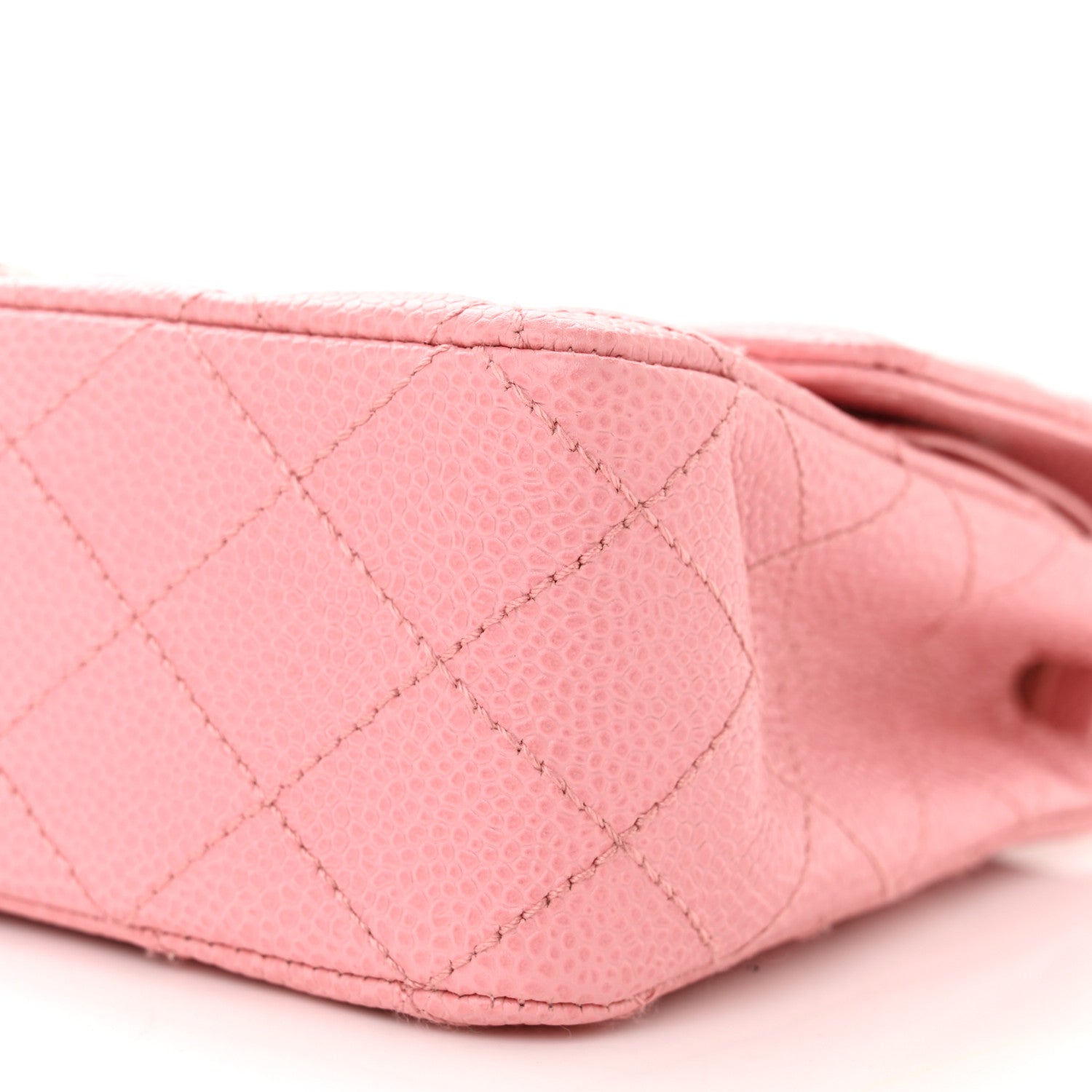 Chanel Caviar Quilted Medium Double Flap Pink 10 of 13
