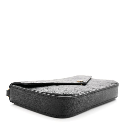 Louis Vuitton Empreinte Pochette Felicie Chain Wallet Black 5 of 15
