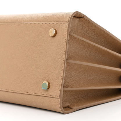 Saint Laurent Grained Calfskin Small Sac De Jour Deep Beige 11 of 13