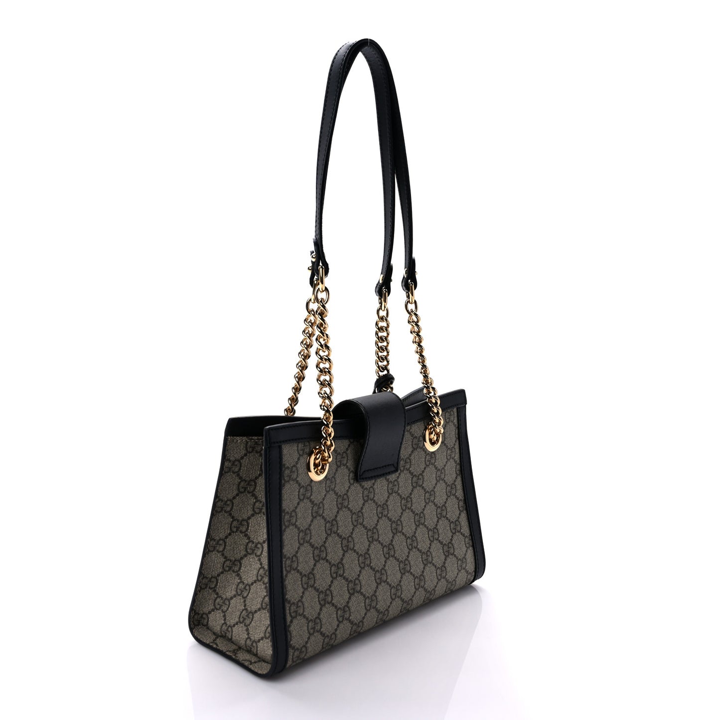 GG Supreme Monogram Small Padlock Tote Black