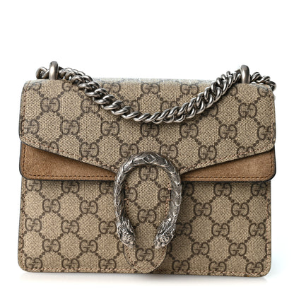 Gucci GG Supreme Monogram Mini Dionysus Shoulder Bag Taupe 1 of 10