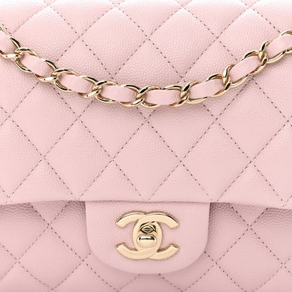 Chanel Caviar Quilted Medium Double Flap Light Pink 8 of 11