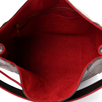 Louis Vuitton Damier Ebene Caissa Hobo Cherry 5 of 18