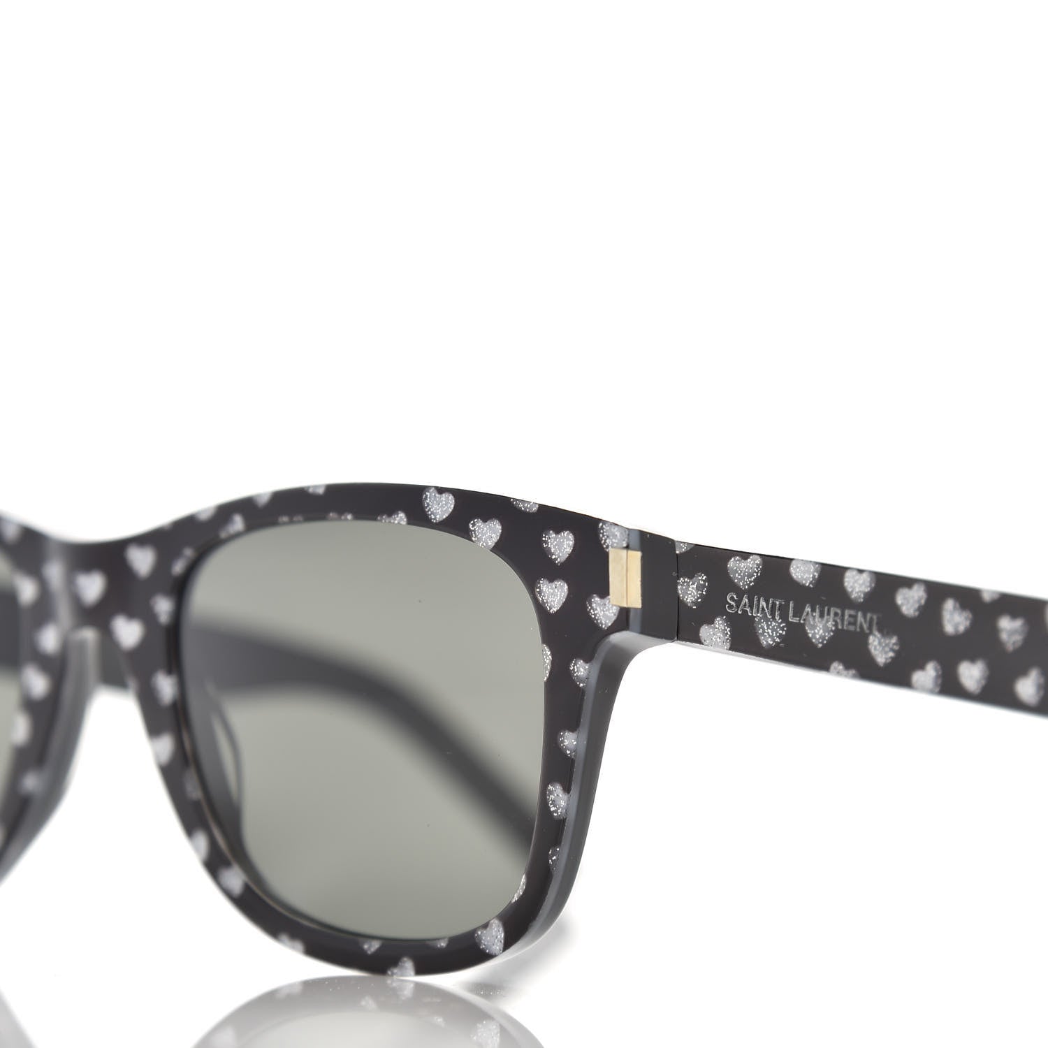 Saint Laurent Square Heart Sunglasses SL51 Black 5 of 7