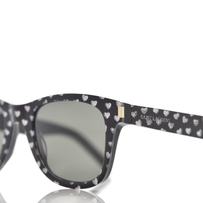 Saint Laurent Square Heart Sunglasses SL51 Black 5 of 7