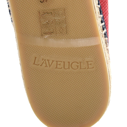 Gucci Canvas Sylvie Stripe Logo Womens Espadrilles 37 Mystic White Hibiscus Red Maritime 9 of 17