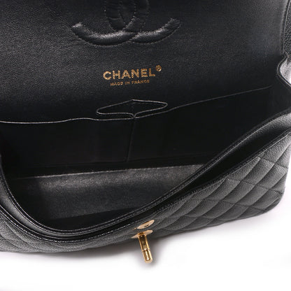 Chanel Caviar Quilted Medium Double Flap Black 8 of 9