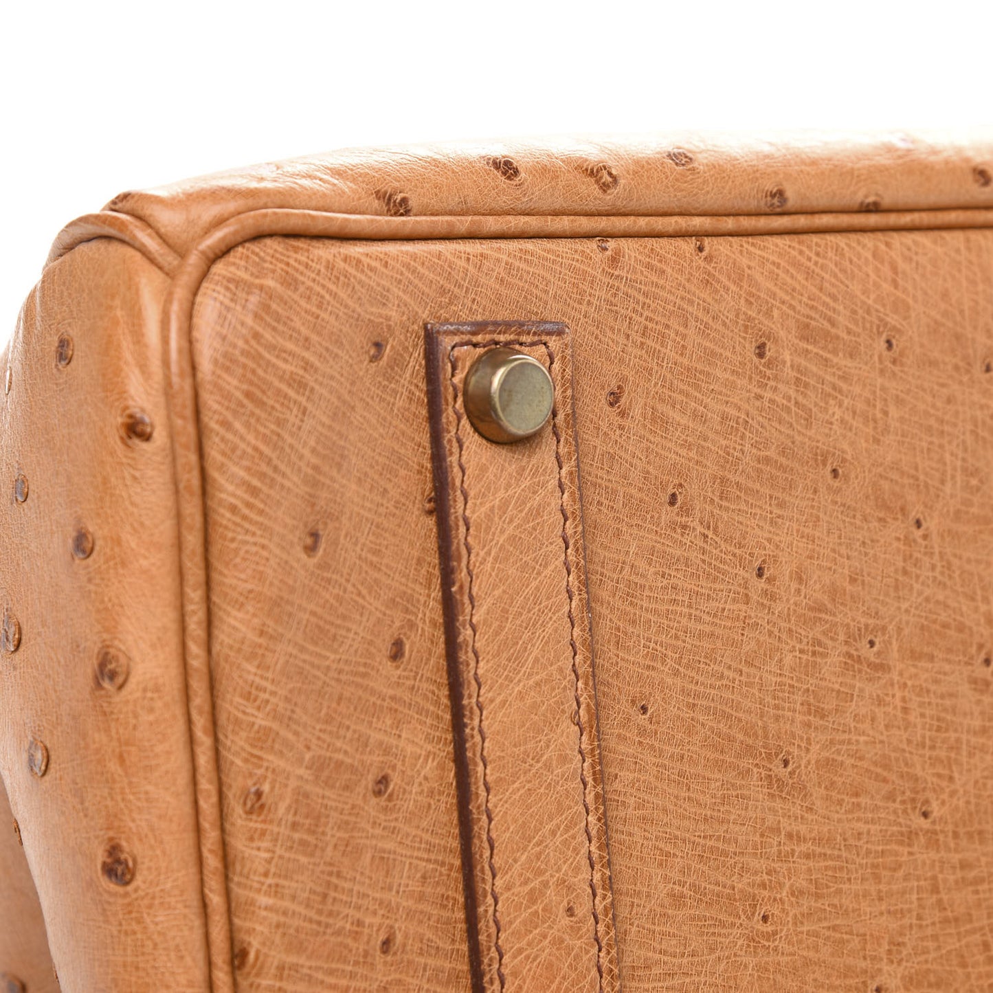 Ostrich Birkin 35 Gold
