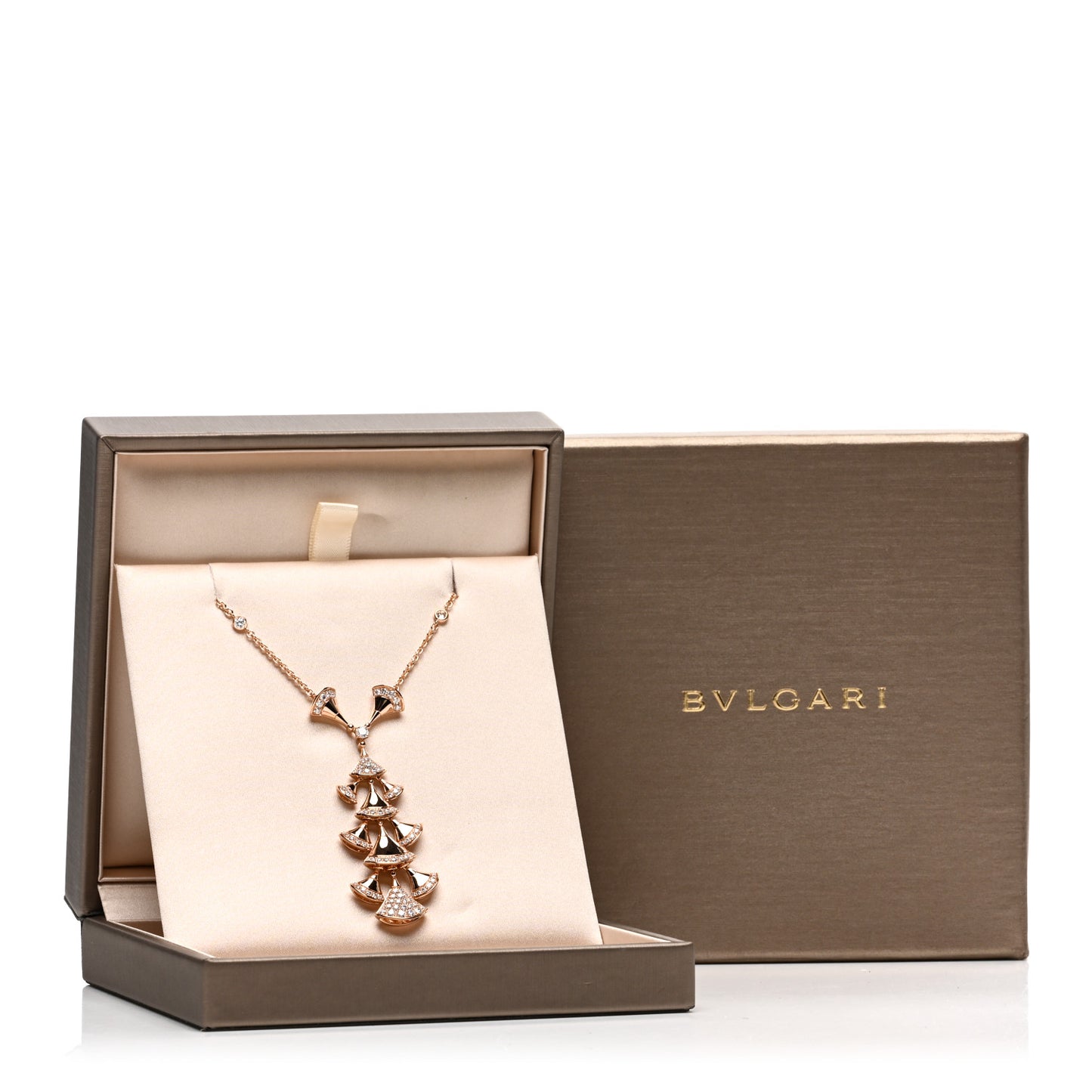18K Rose Gold Diamond Diva's Dream Pendant Necklace
