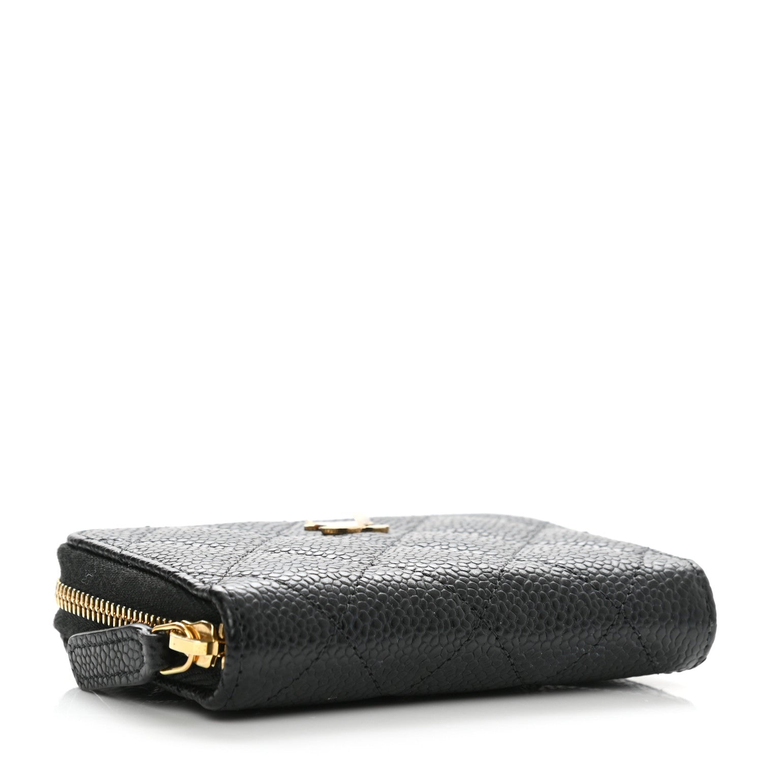 Chanel Caviar Quilted Zip Coin Purse Black 4 of 9