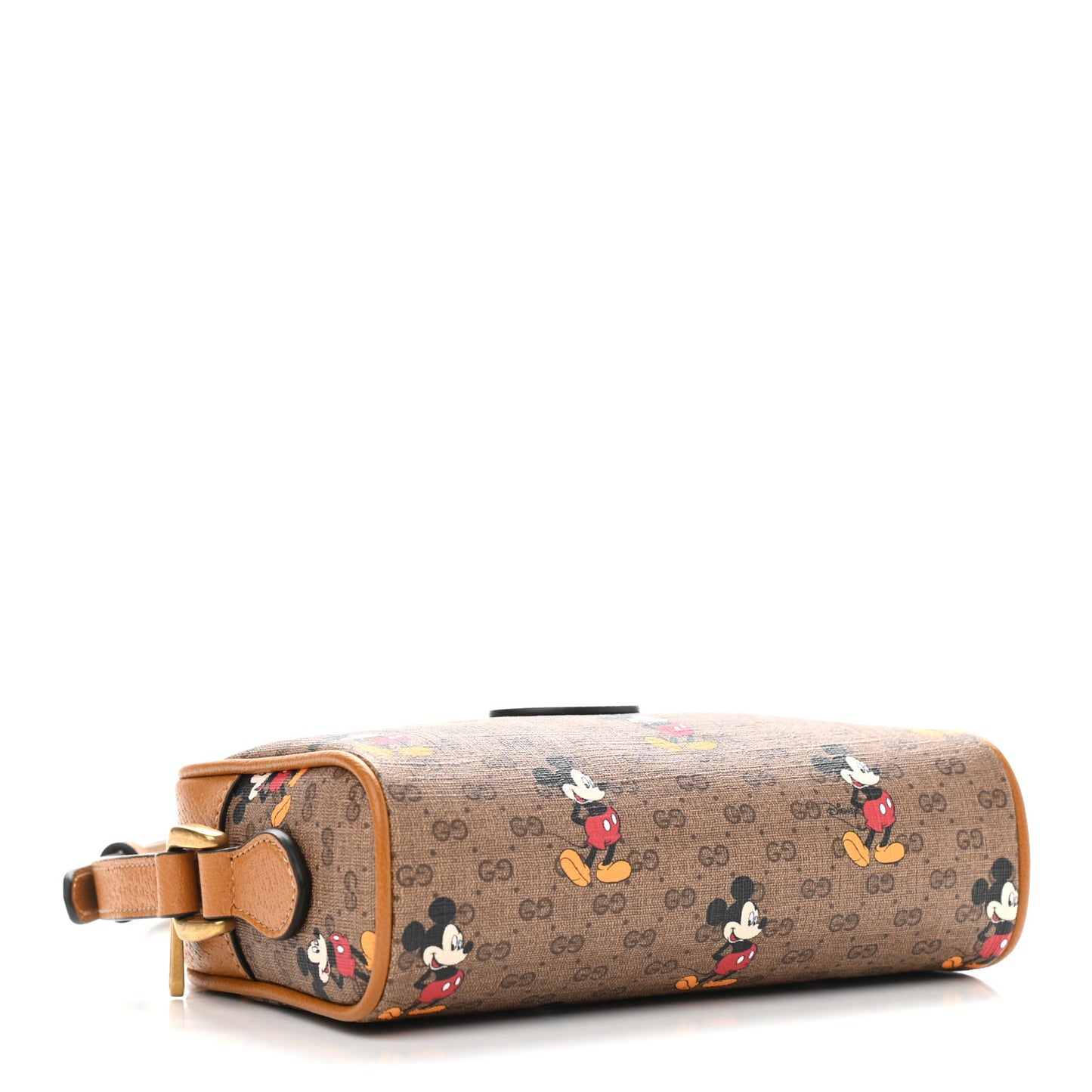 X DISNEY Mini Vintage GG Supreme Monogram Mickey Mouse Shoulder Bag Beige Vintage Sun Oil