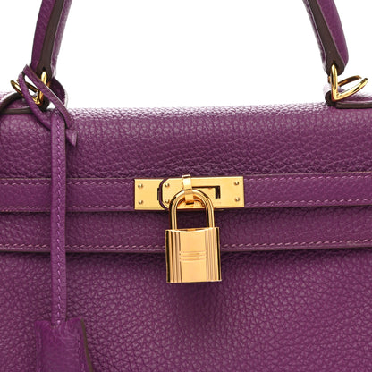Hermes Togo Kelly Retourne 25 Anemone 8 of 11