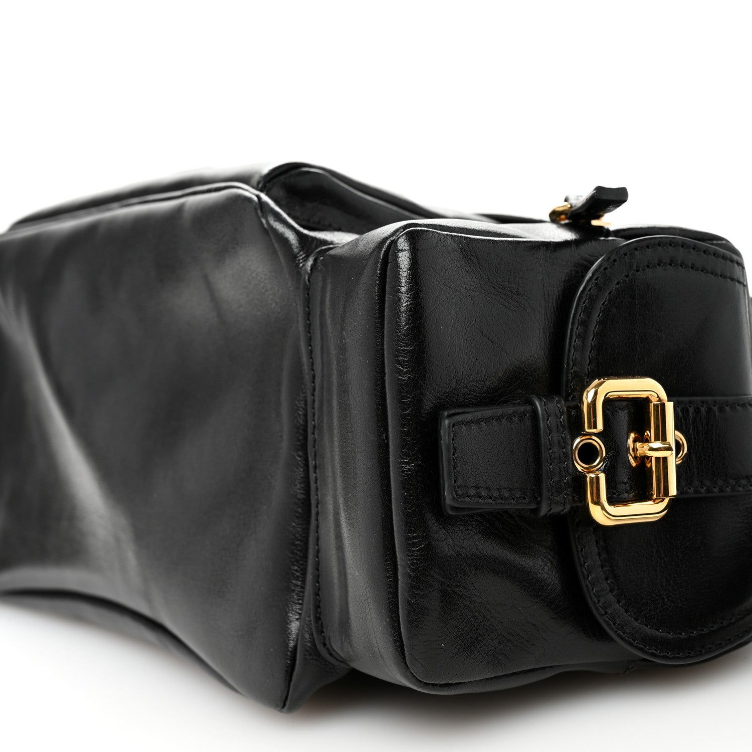 Chloe Shiny Calfskin Medium Double Carry Camera Bag Black 10 of 10