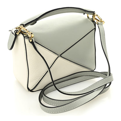Loewe Calfskin Mini Puzzle Bag Ash Grey Marble Green 3 of 10