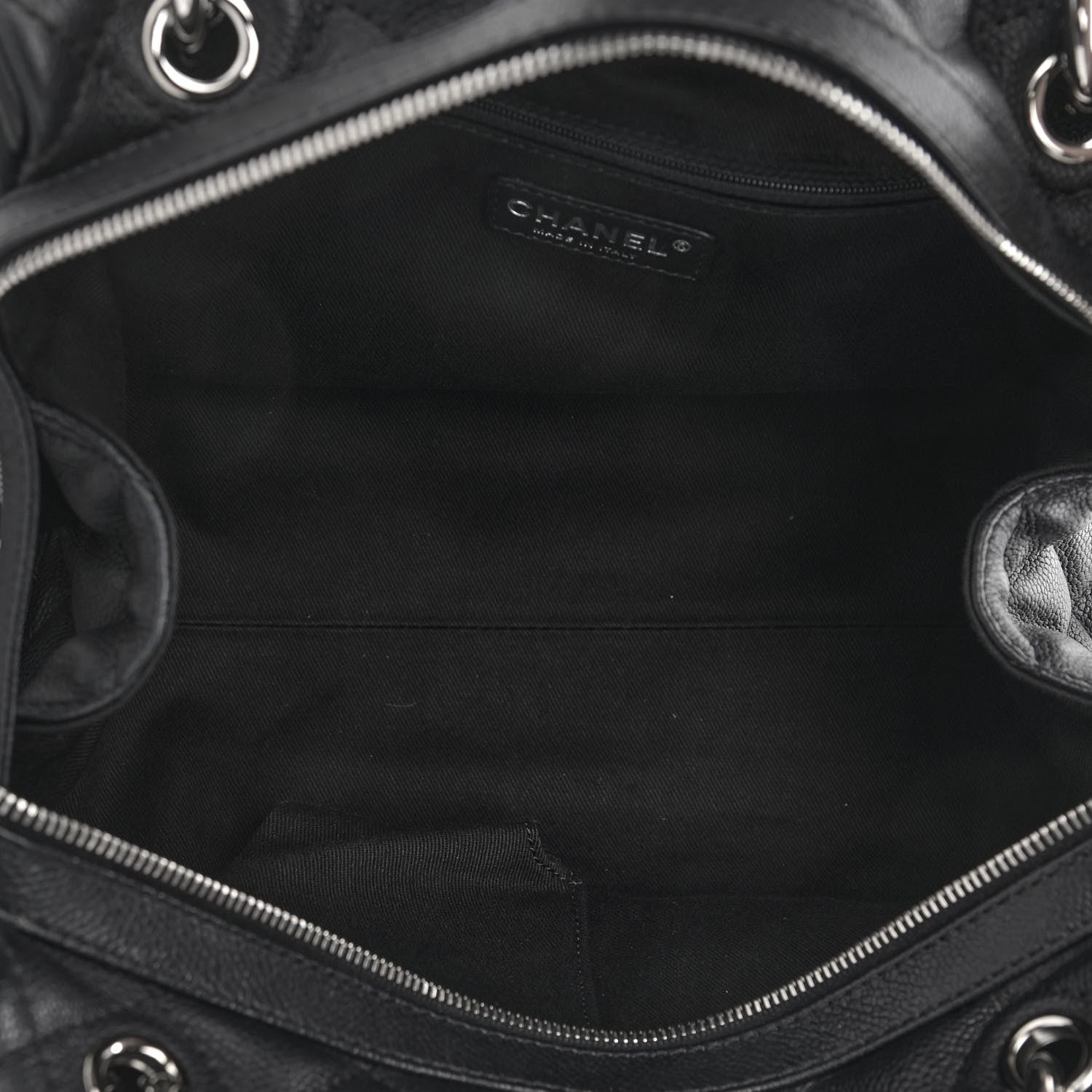 Chanel Caviar Quilted Timeless Bowler Black 5 of 10