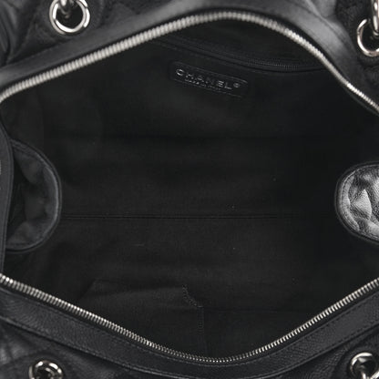 Chanel Caviar Quilted Timeless Bowler Black 5 of 10
