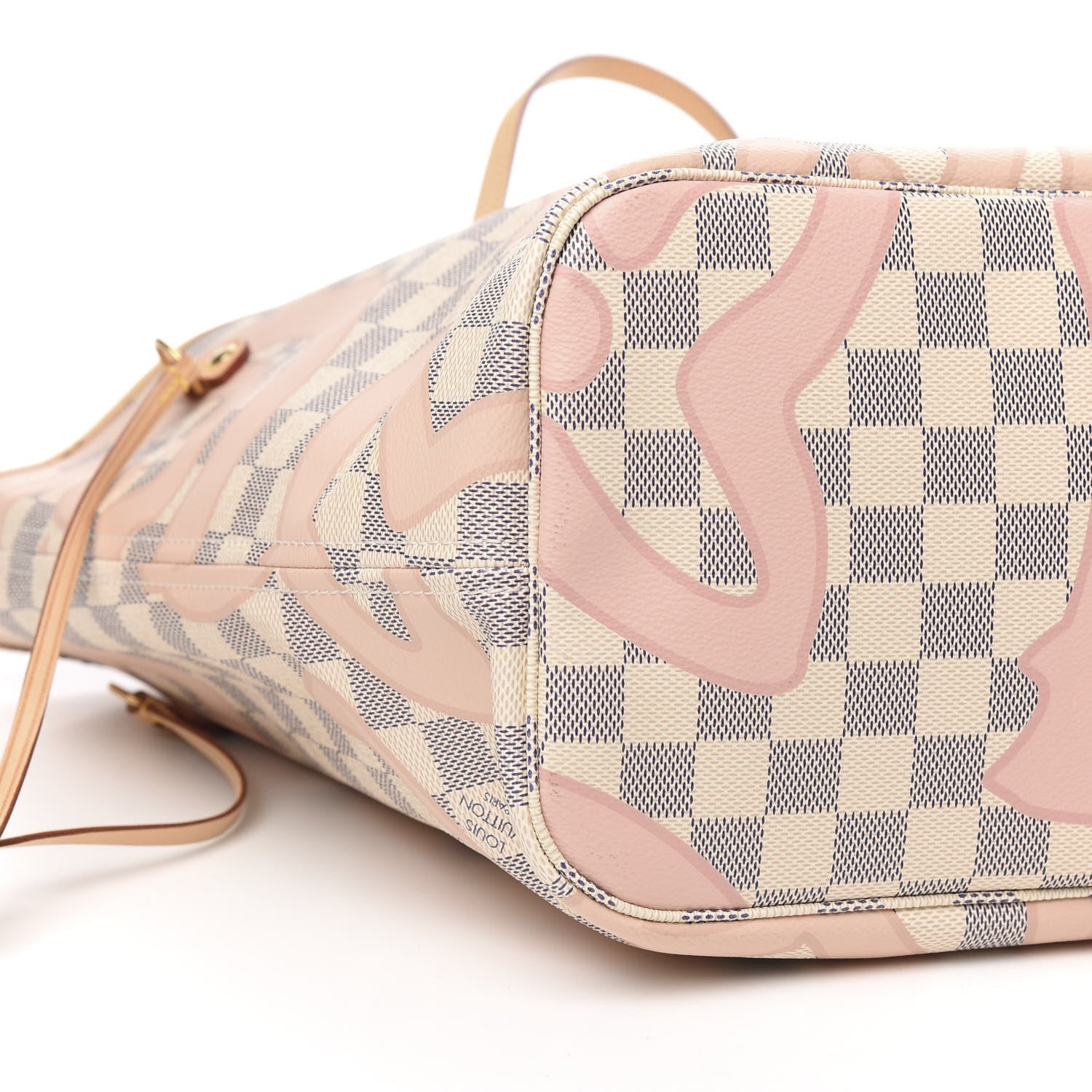 Louis Vuitton Damier Azur Tahitienne Neverfull MM 9 of 11