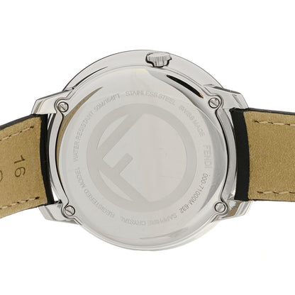 Fendi Stainless Steel Calfskin 36mm Fendi Run Away Quartz Watch Black 4 of 4