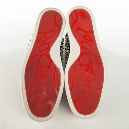 Christian Louboutin Calfskin Louis Pik Pik Spikes Flat Mens Sneakers 41.5 Black 7 of 10