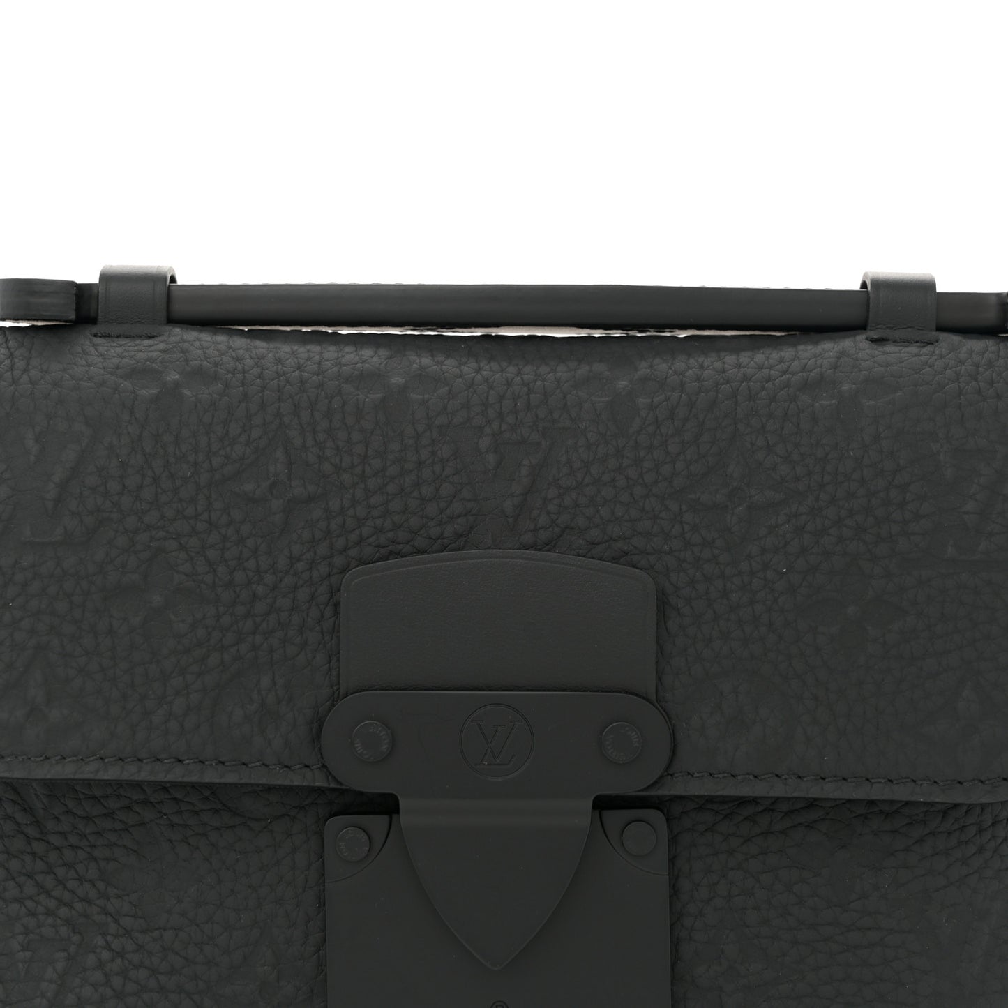 Taurillon Monogram S Lock Sling Bag Black