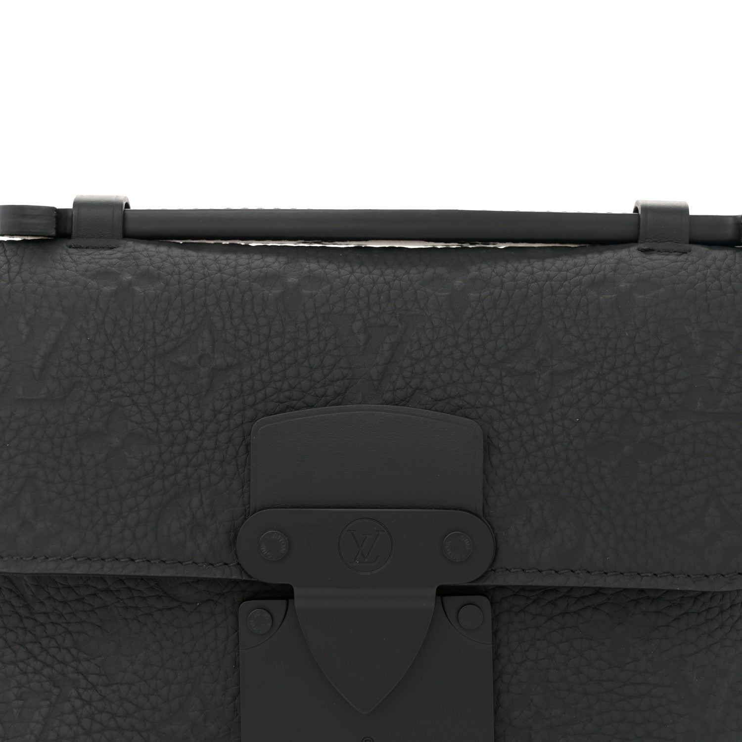 Louis Vuitton Taurillon Monogram S Lock Sling Bag Black 7 of 12