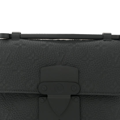 Louis Vuitton Taurillon Monogram S Lock Sling Bag Black 7 of 12