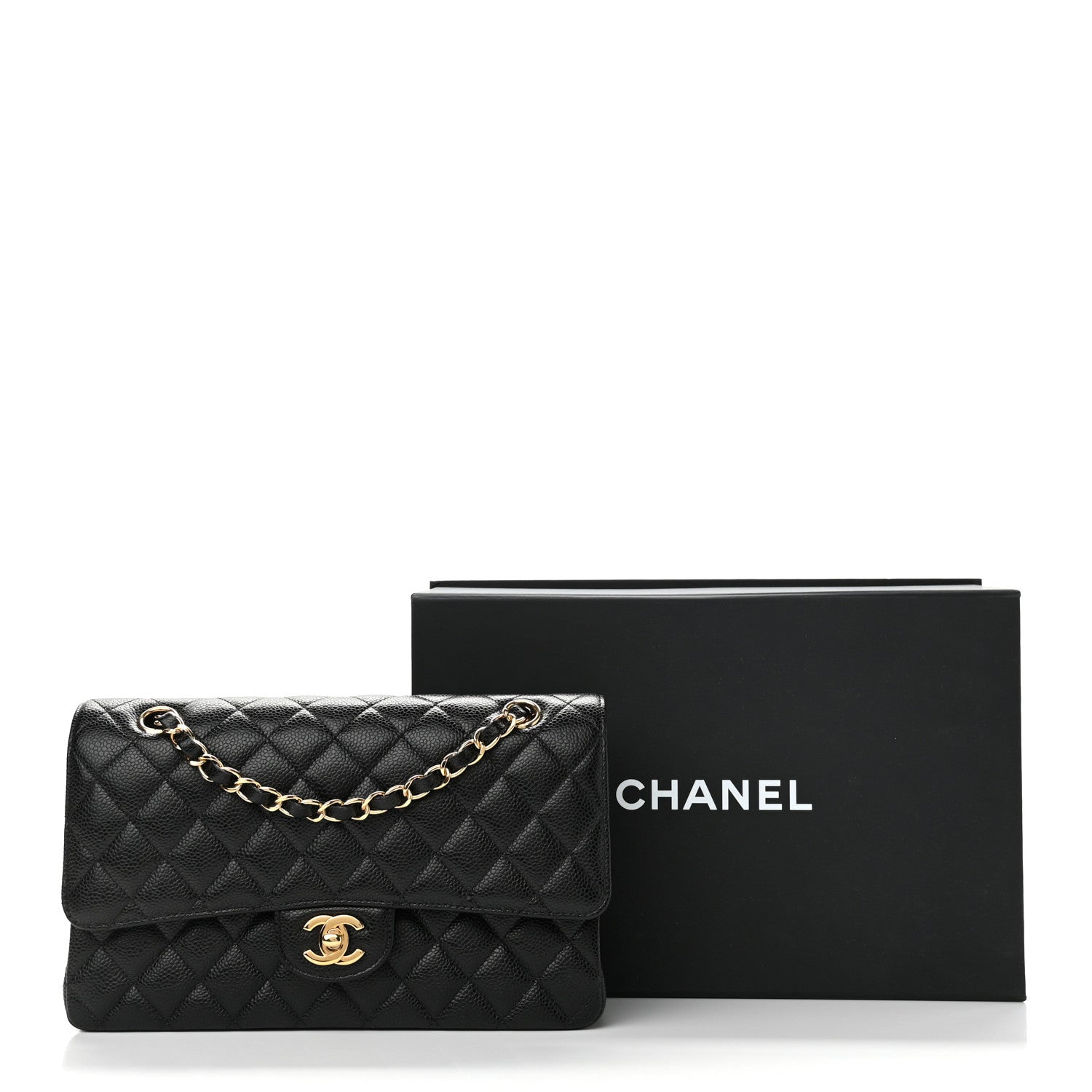 Chanel Caviar Quilted Medium Double Flap Black 11 of 11