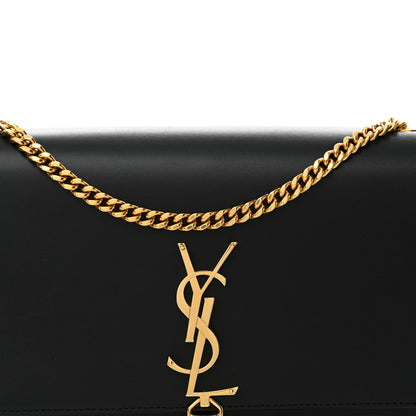 Saint Laurent Smooth Calfskin Medium Classic Monogram Kate Tassel Satchel Black 7 of 9