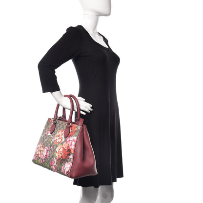 Gucci Soft GG Supreme Monogram Blooms Top Handle Bag Beige Multicolor Dry Rose 2 of 10