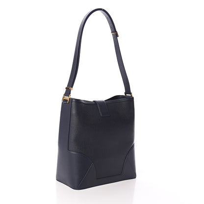 MCM Calfskin Claudia Crossbody Bag True Navy 2 of 8