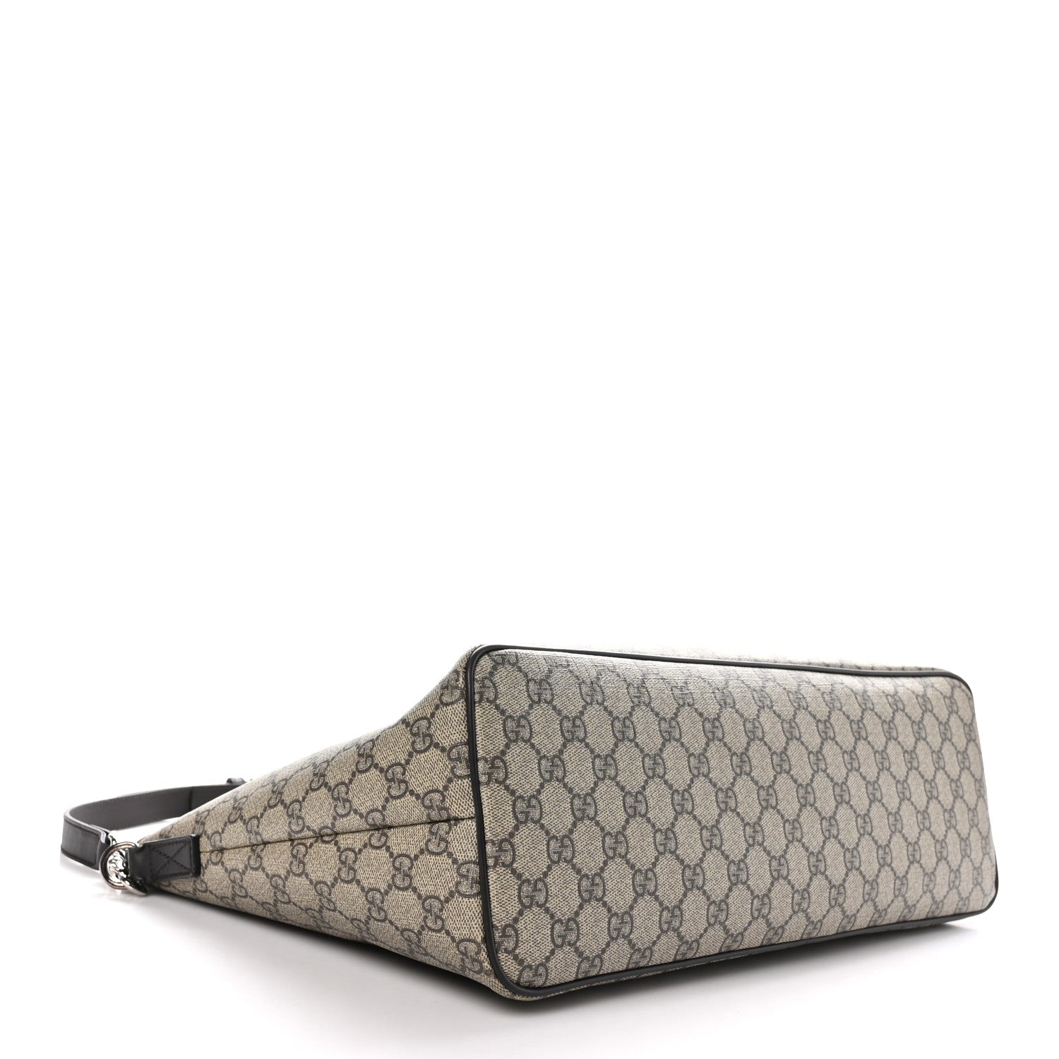 Gucci GG Supreme Monogram Medium Zippered Tote Dark Brown 4 of 10