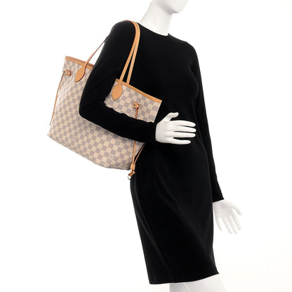 Louis Vuitton Damier Azur Neo Neverfull MM Rose Ballerine 2 of 10