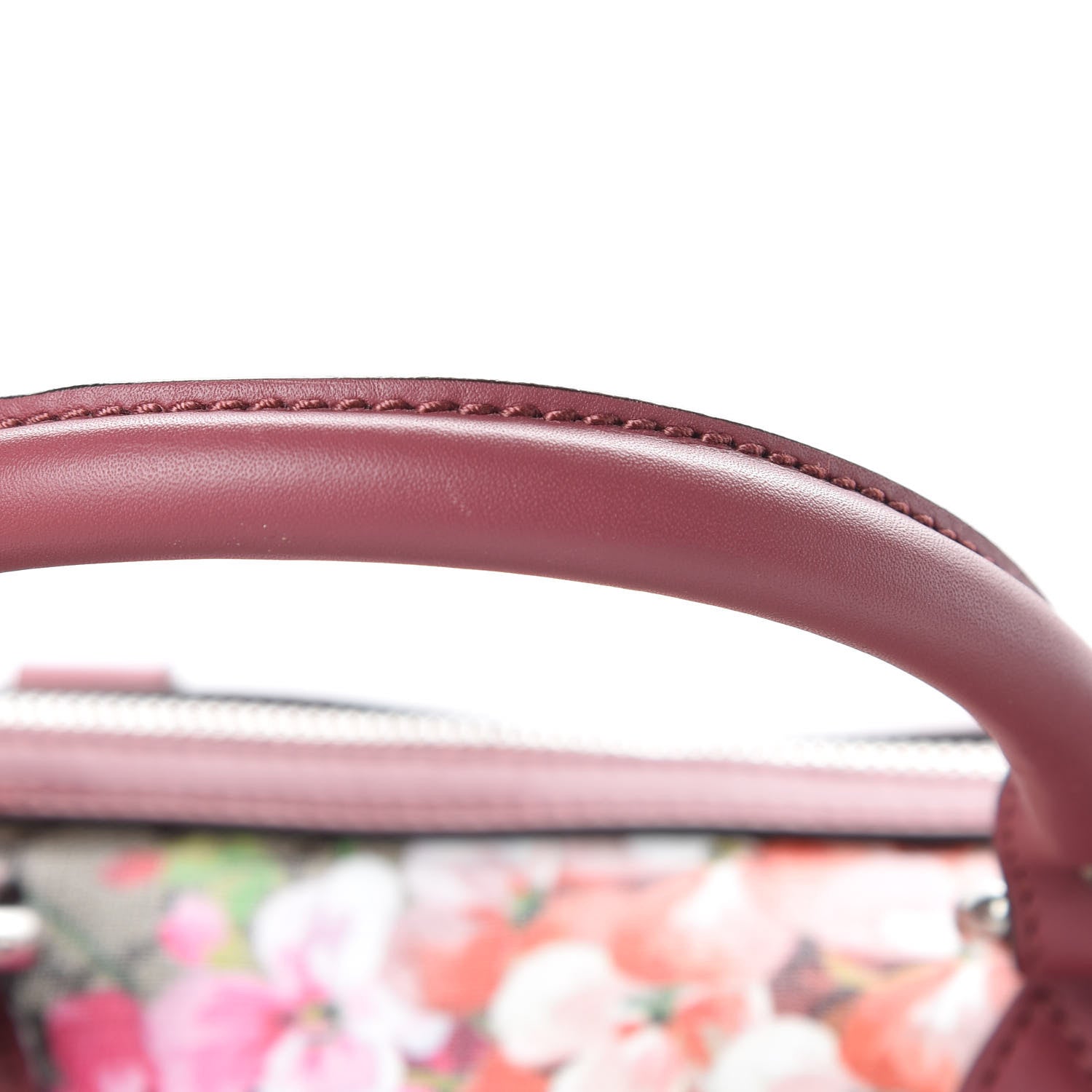 Gucci GG Supreme Monogram Blooms Medium Boston Beige Multicolor Dry Rose 15 of 16