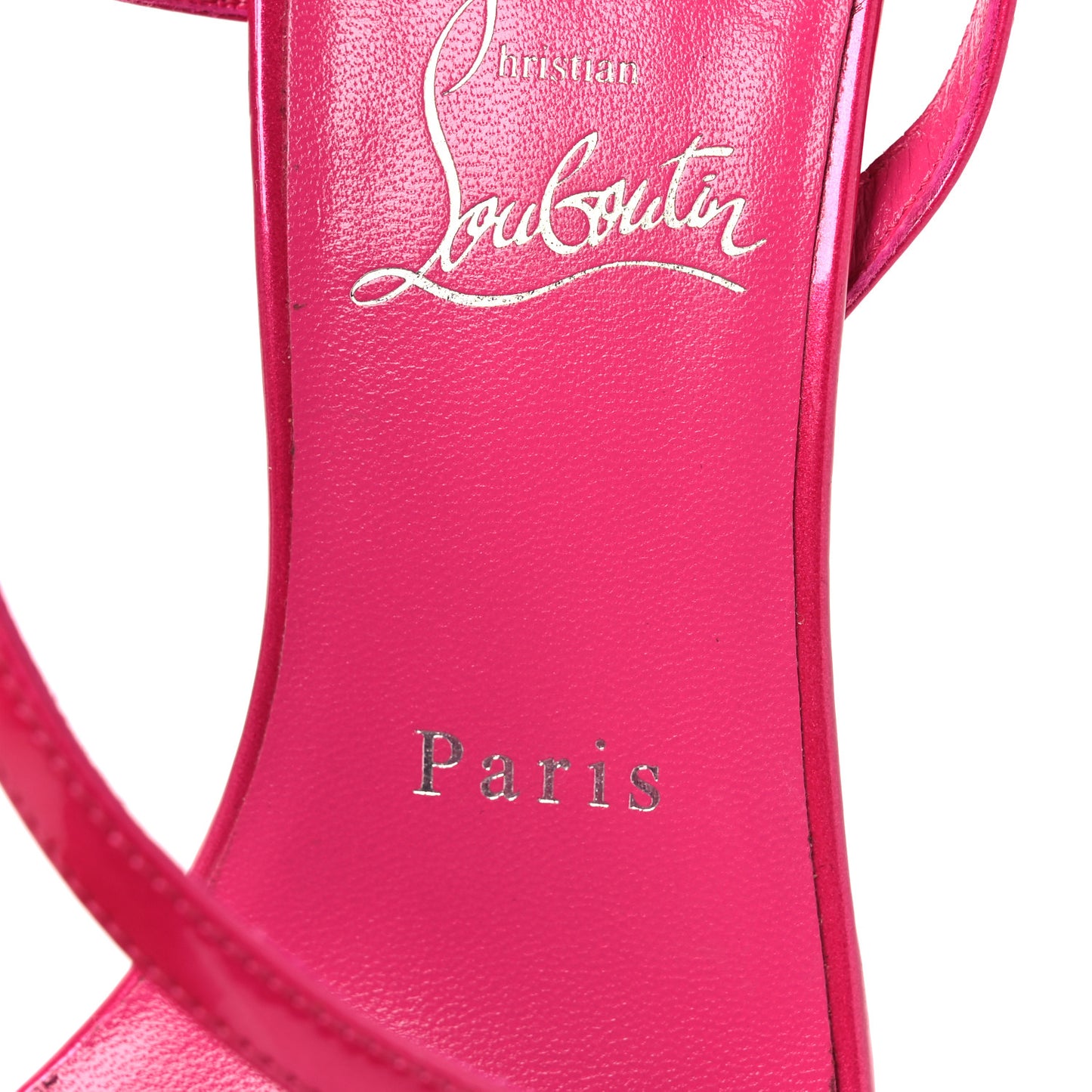 Metallic Patent Rosalie 100 Sandals 38 Pink
