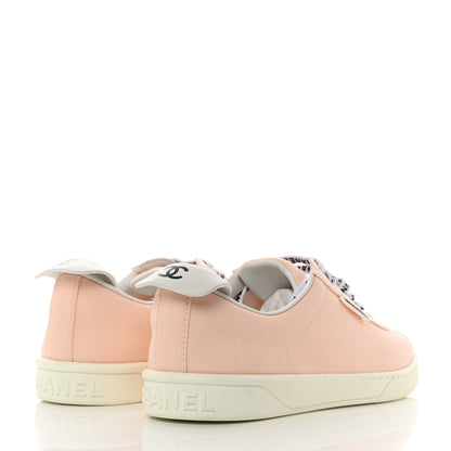Chanel Canvas Womens Sneakers 40.5 Light Pink 4 of 10