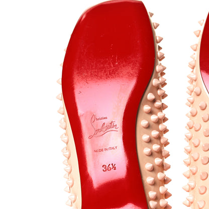 Christian Louboutin Patent Gozul Spikes Flats 36.5 Nude 8 of 11